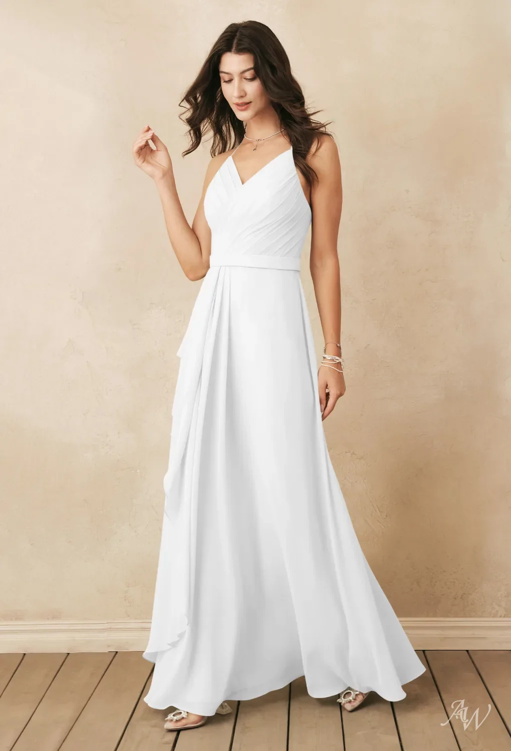 AW Lizzie White Bridesmaid Dresses | AW.Bridal