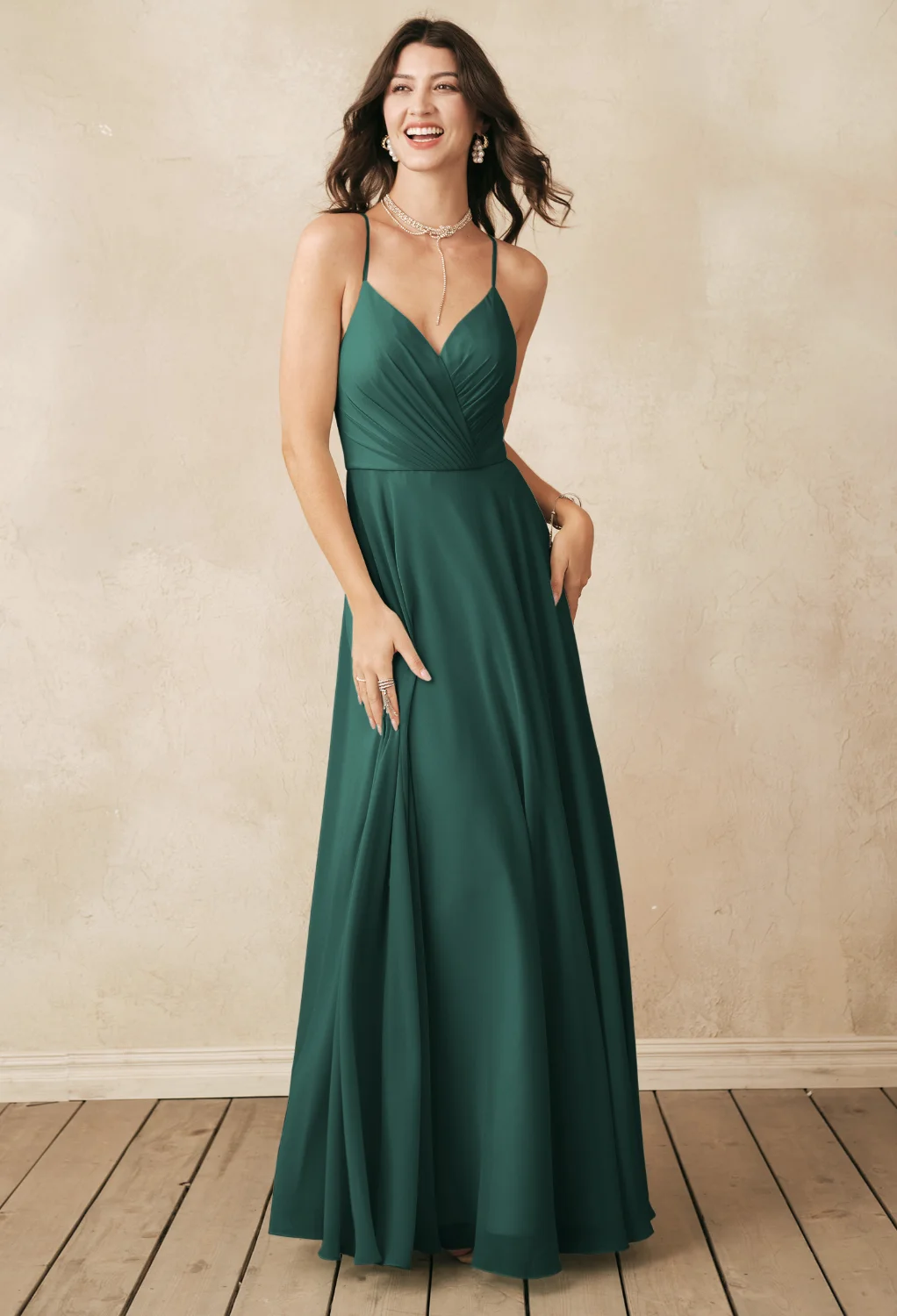 Dark Emerald, Emerald Green Maternity Bridesmaid Dresses | AW.Bridal