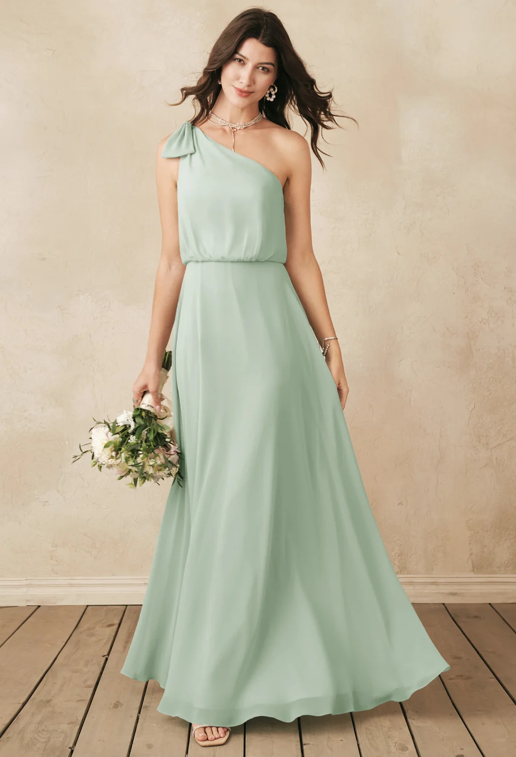 Sage Green, Dusty Sage Maternity Bridesmaid Dresses | AW.Bridal