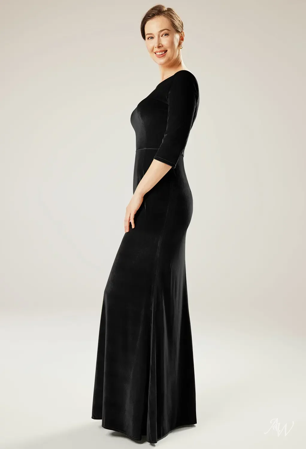 black long sleeve deep v neck dress Elegant Navy Multi-Color Sequence Deep V-Neck Dress with Long Sleeve –  EDITE MODE main image 0
