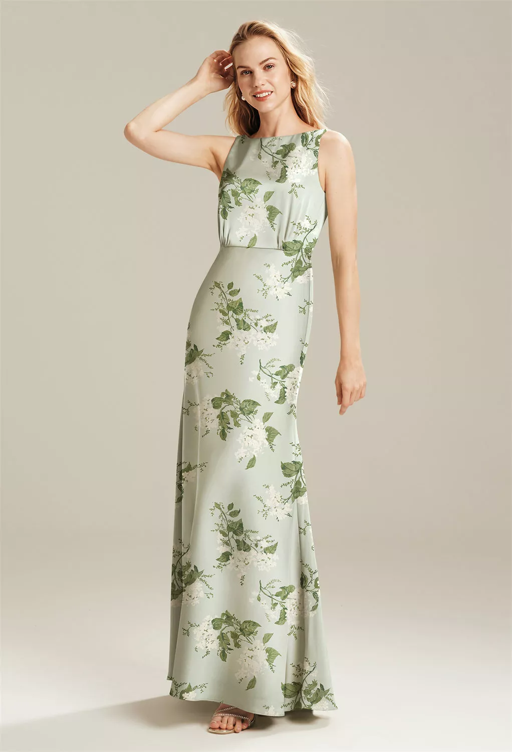 Bateau Neckline Garden Wedding Guest Dresses | AW.Bridal