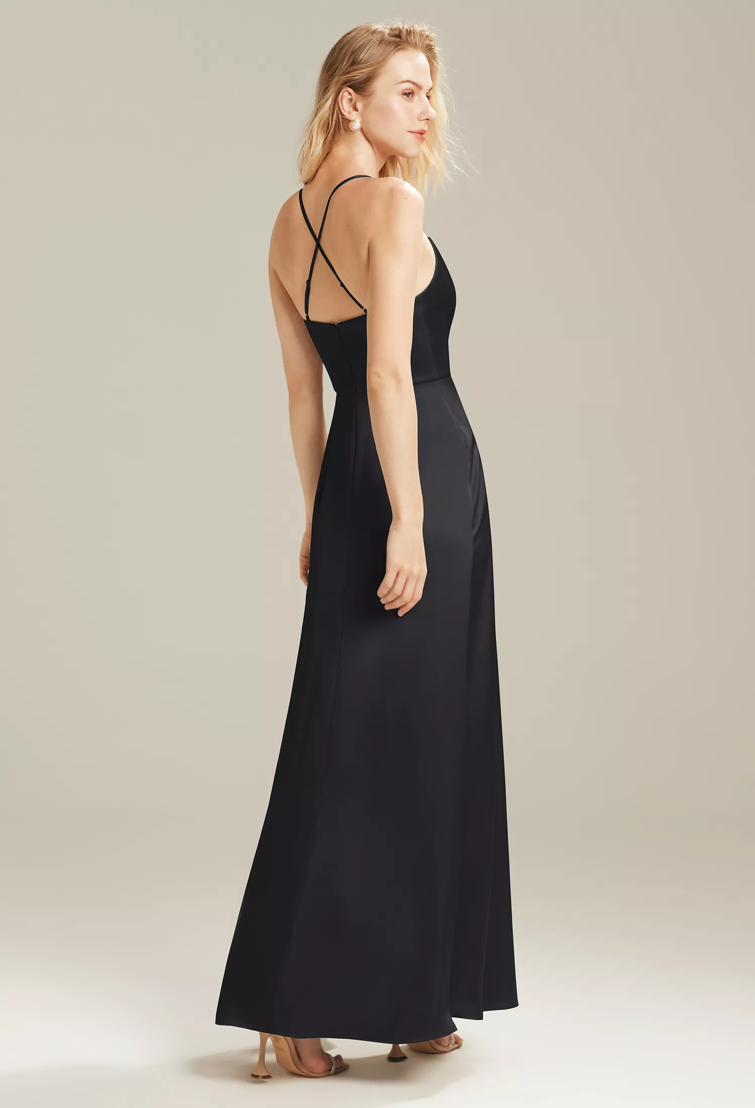 fit and flare black dress with sleeves Black Linen Midi Dress – Handmade Vintage Fit & Flare Little Black Dress  with Pockets