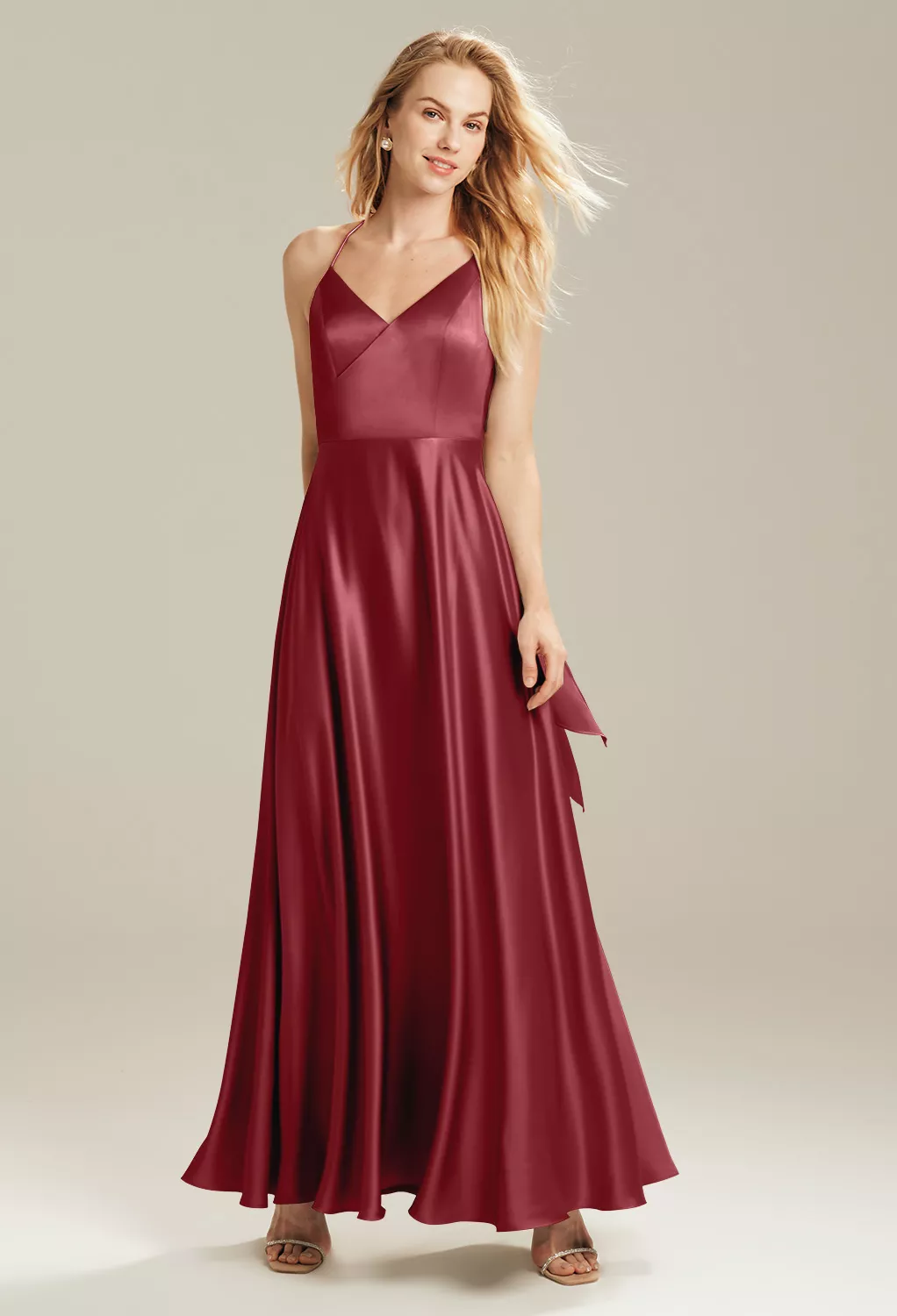 bridesmaid dresses with print design Lace Empire Waist Long Maternity Dress main image 1