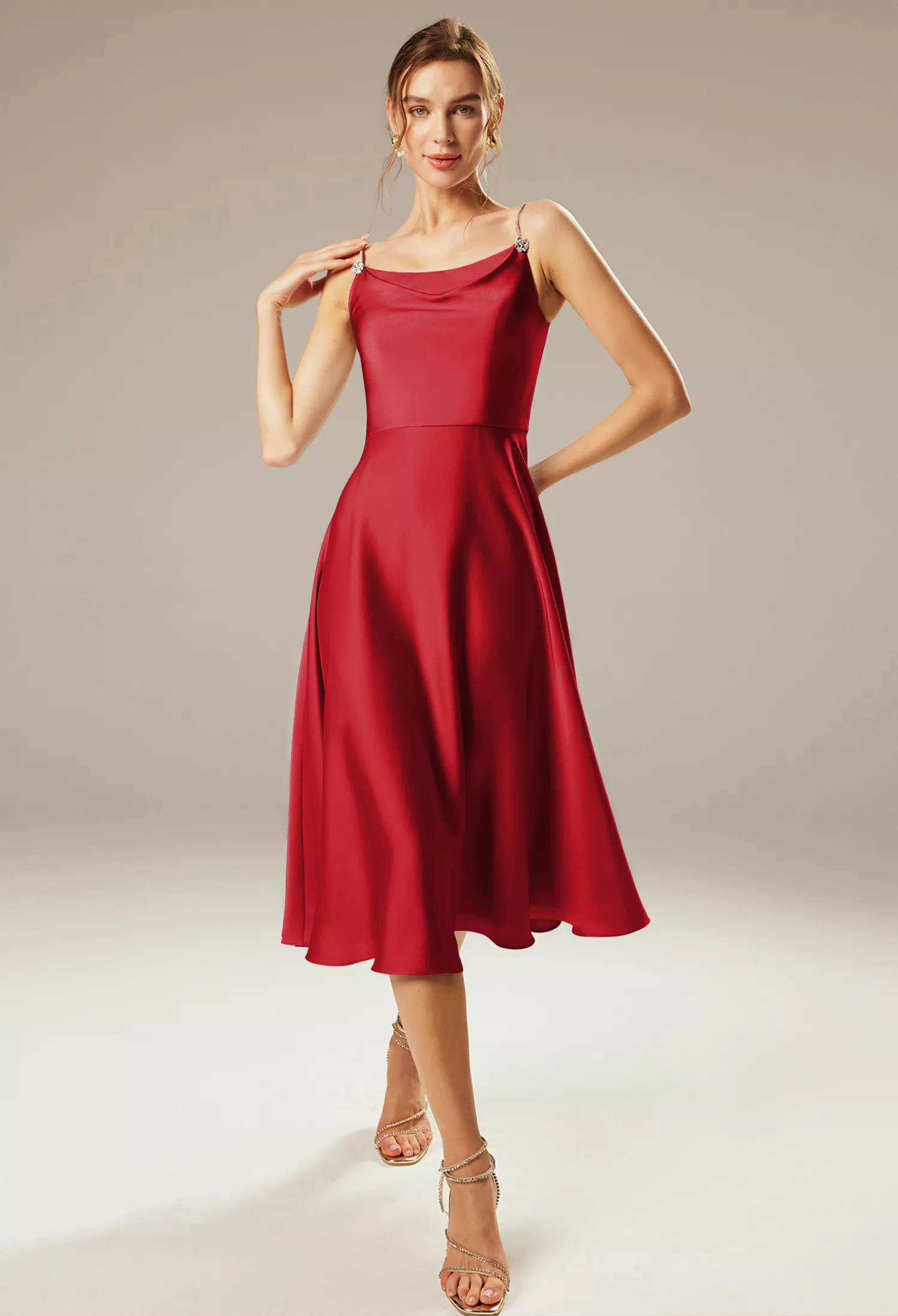 red dresses for wedding guest plus size Agnes Orinda Women's Plus Size Formal Dress V Neck Chiffon Overlay Wedding  Guest Cocktail Party Mesh Dresses 2X Red