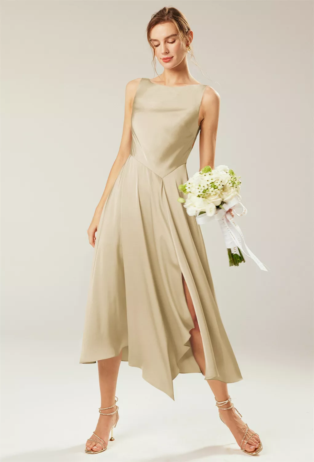 beige wedding guest dress Beige Wedding Guest Dresses