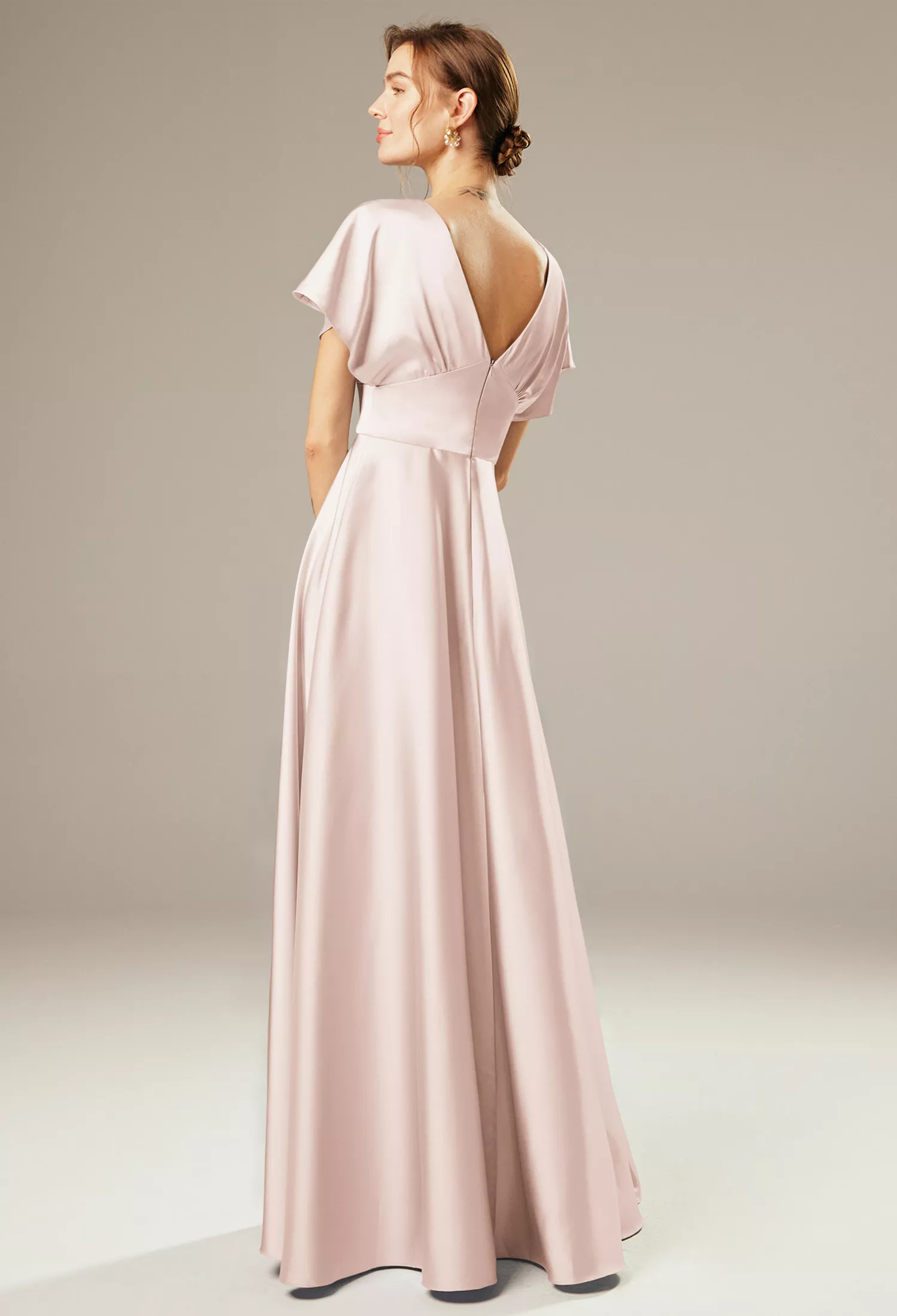 white christmas dresses Ellie Dress in Apricot Crush Chiffon main image 0