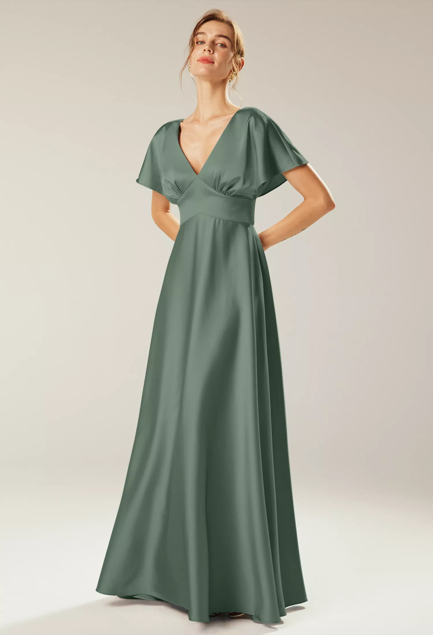 Dark Olive Maternity Bridesmaid Dresses