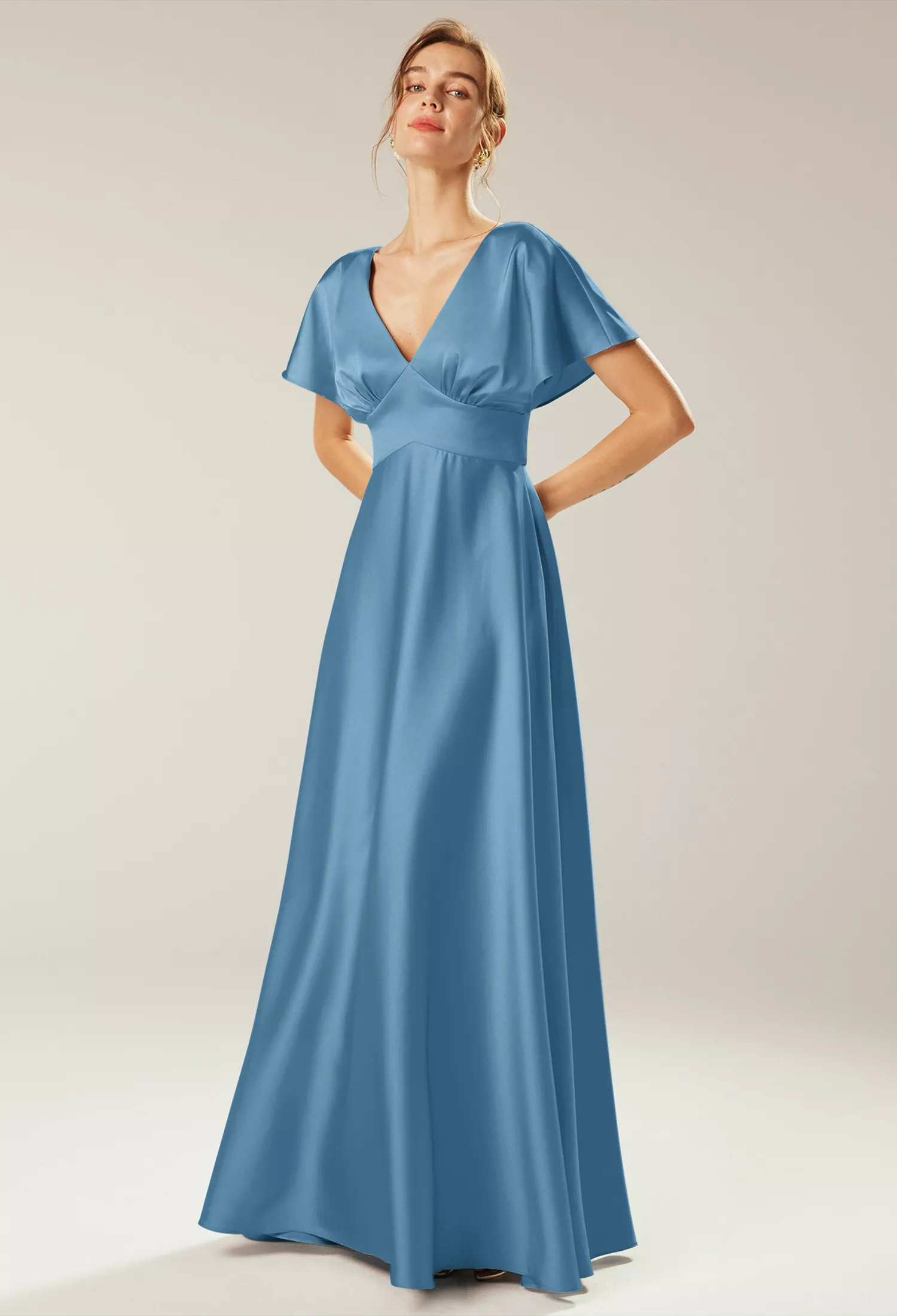blue medallion floral estelle scalloped dress Adelyn Maxi Dress — Blue Floral Tulle Maxi