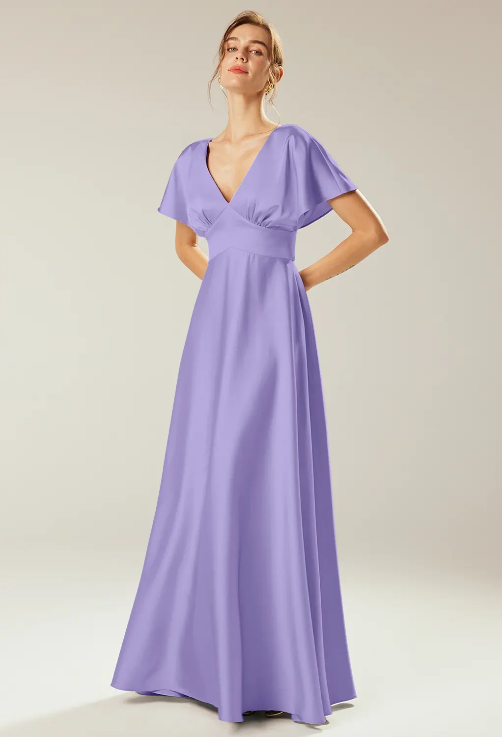 Lilac Maternity Bridesmaid Dresses | AW.Bridal
