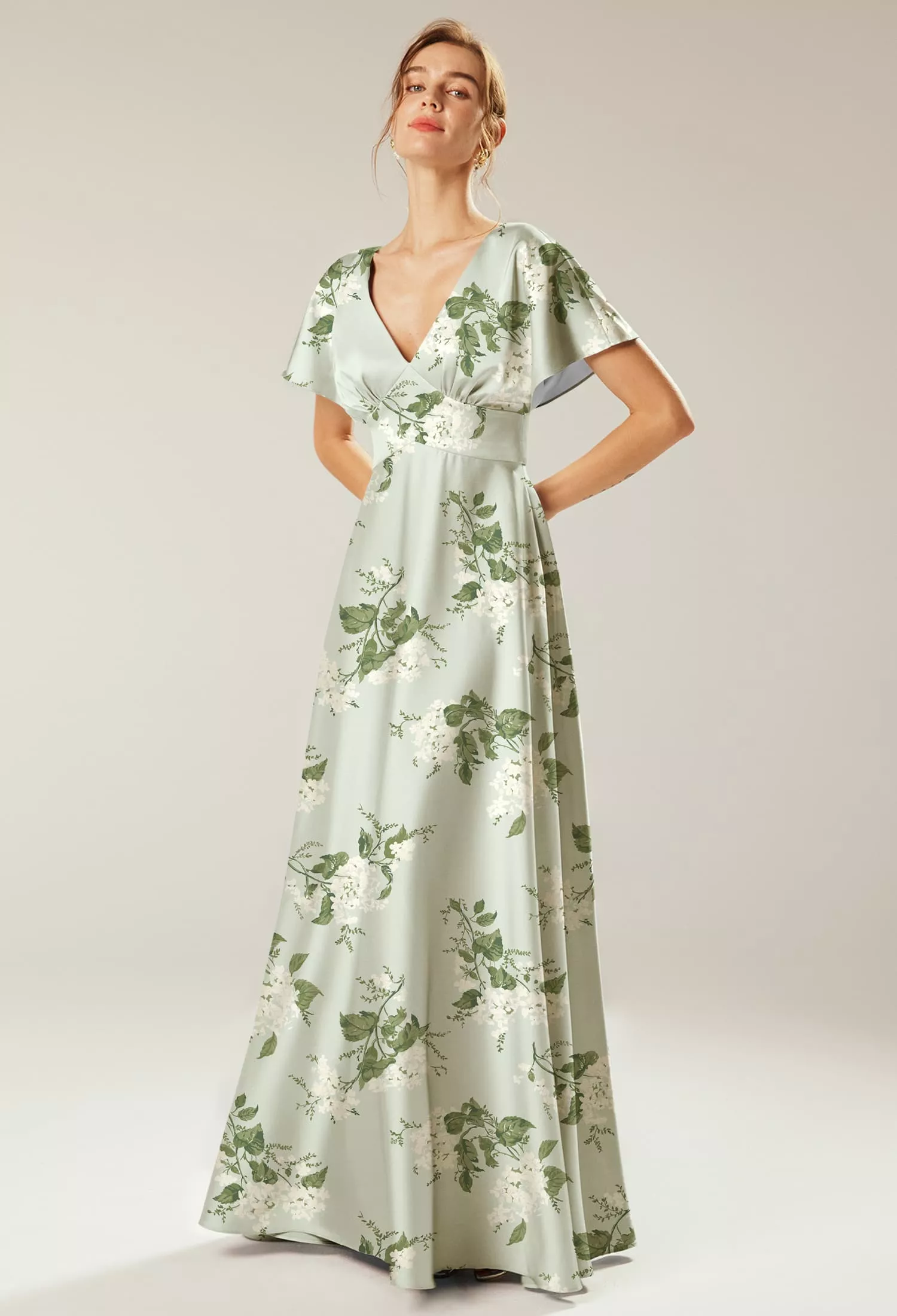 slim fit dress slacks U Cream Floral Smocked Midi Dress – Mint Juleps Shop