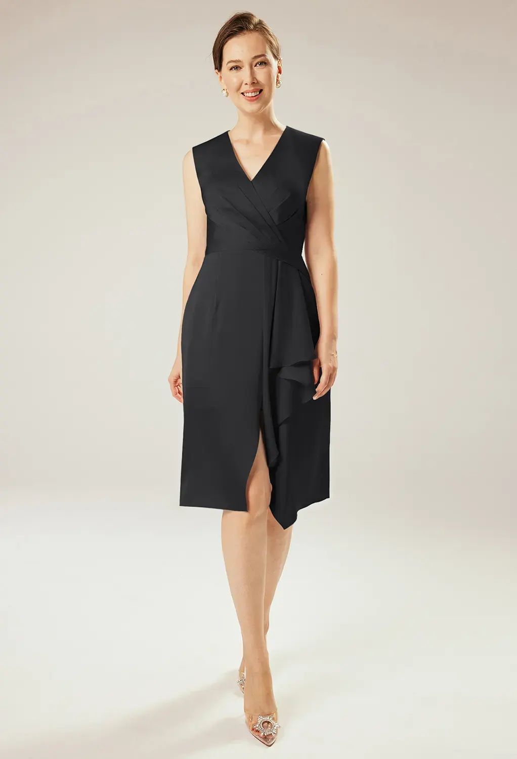 Black Metallic Mother of the Bride/Groom Dresses