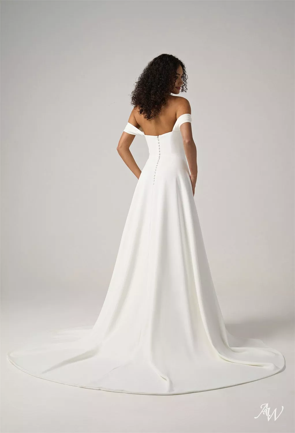 AW Thomasina Wedding Dress, Satin Floor Length Straight Neckline Wedding  Dresses | AW.Bridal