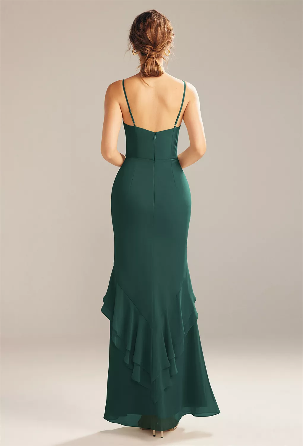Dark Emerald, Emerald Green Floral Bridesmaid Dresses | AW.Bridal