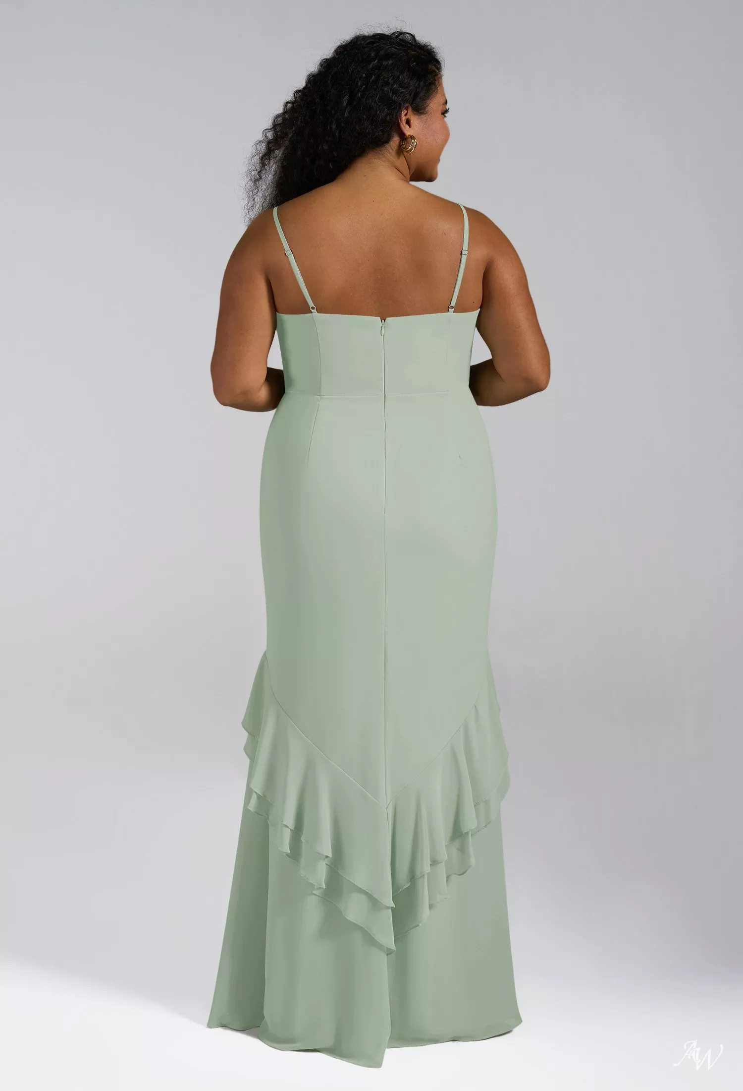 AW Claire Sage Green Bridesmaid Dresses | AW.Bridal