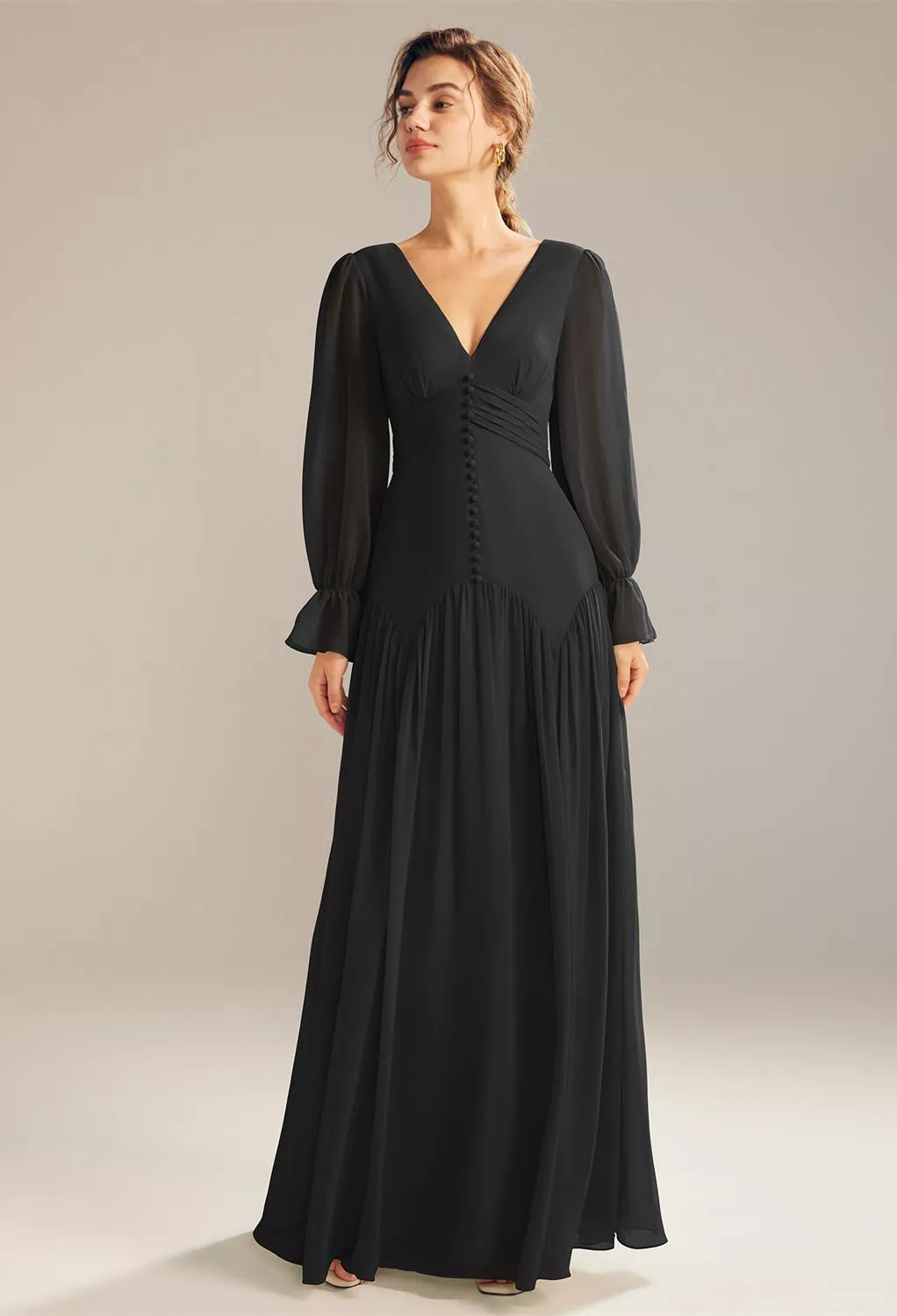 Black Plus Size Wedding Guest Dresses | AW.Bridal
