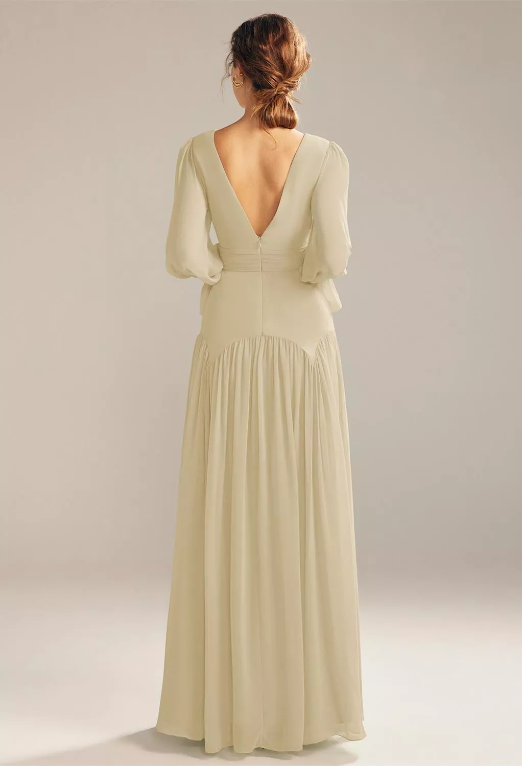 yellow bow dress Cinderella Divine 7490 Women's Formal Evening & Wedding Guest - Red Color:Rose_Gold autopostr_pinterest_72431 Hotsellers - Western Wear Light Yellow