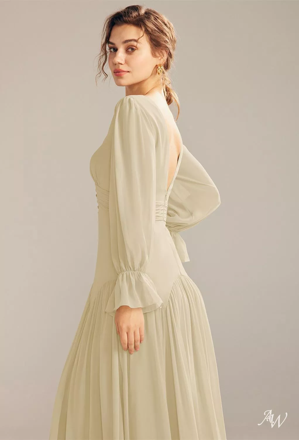AW Alma Champagne Bridesmaid Dresses | AW.Bridal