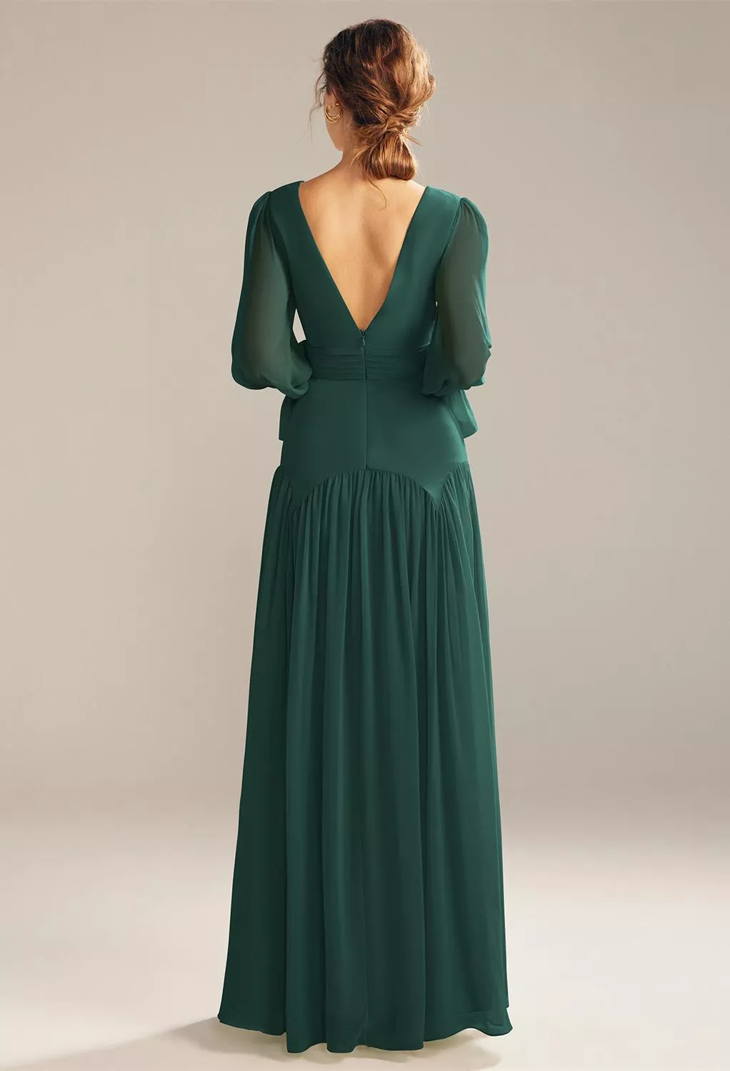 Dark Emerald Plus Size Wedding Guest Dresses | AW.Bridal