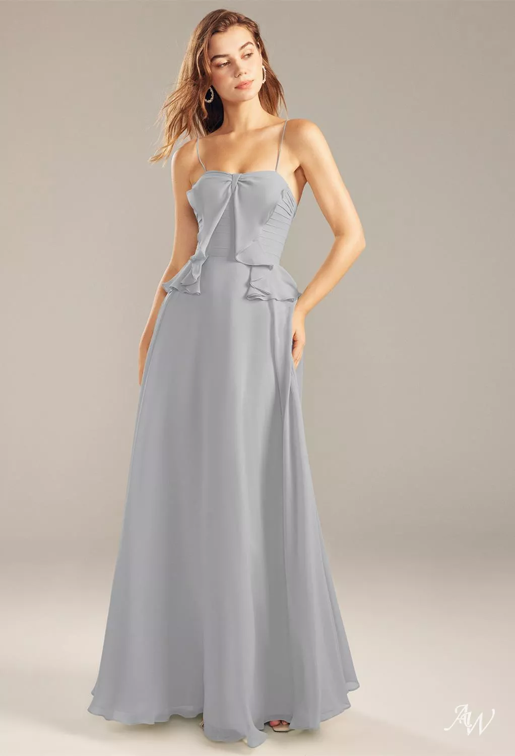dove grey bridesmaid dresses AW Audrey Size:USA 10 (L)/42 in.(107 cm)Garment Chest