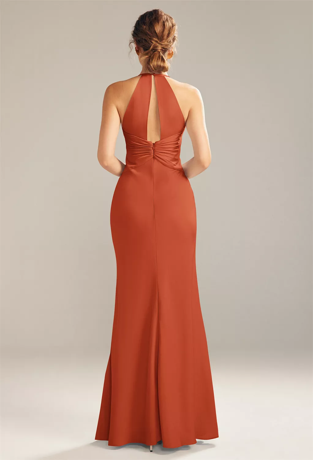 tangerine junior bridesmaid dresses Champagne Bridesmaid Dress Chiffon Size XL