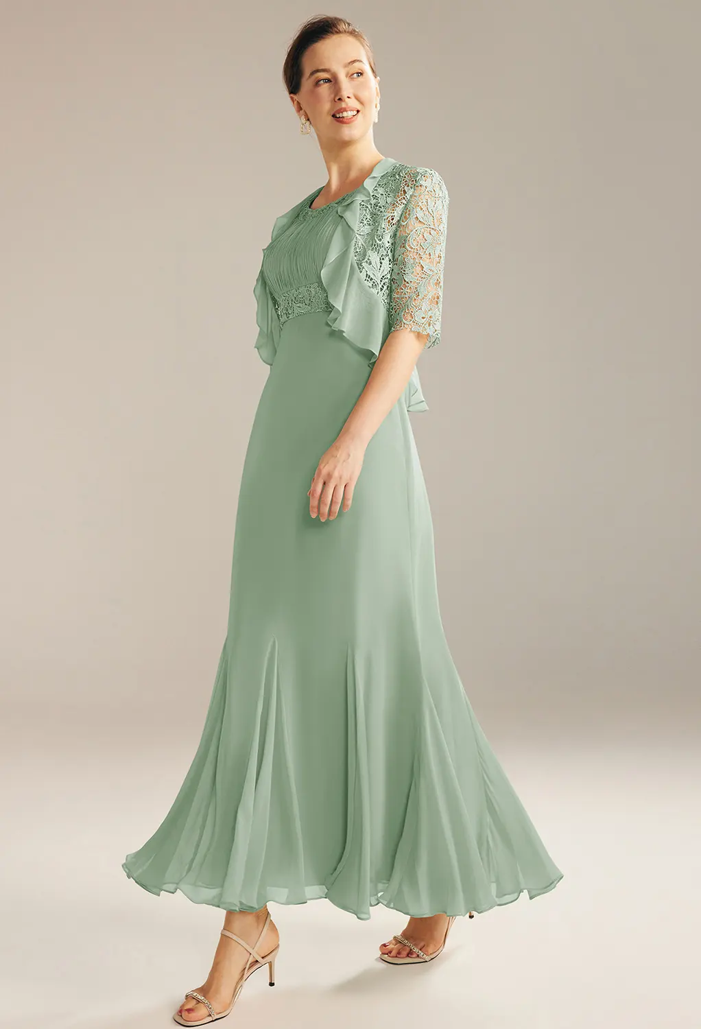 AW Rosalia Sage Green  Mother of the Bride Dresses