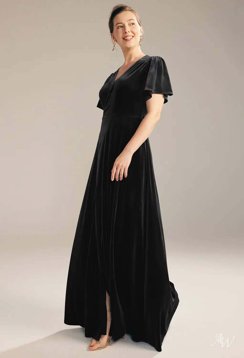AW Conch Black Mother of the Bride Dresses | AW.Bridal