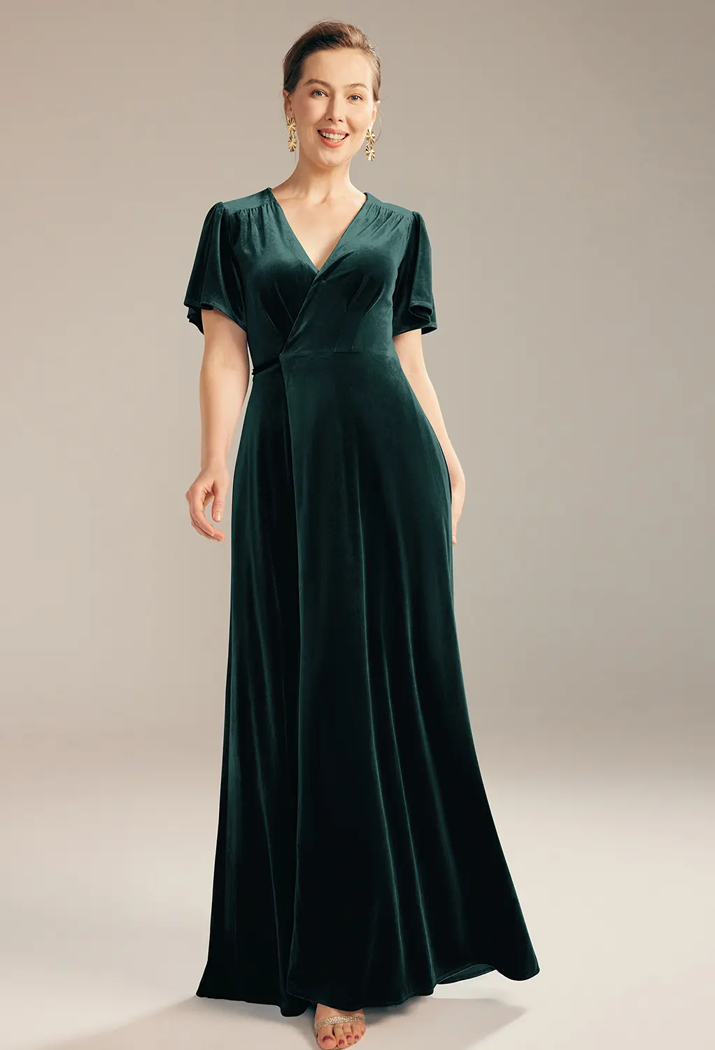 AW Conch Hunter Green  Mother of the Bride Dresses