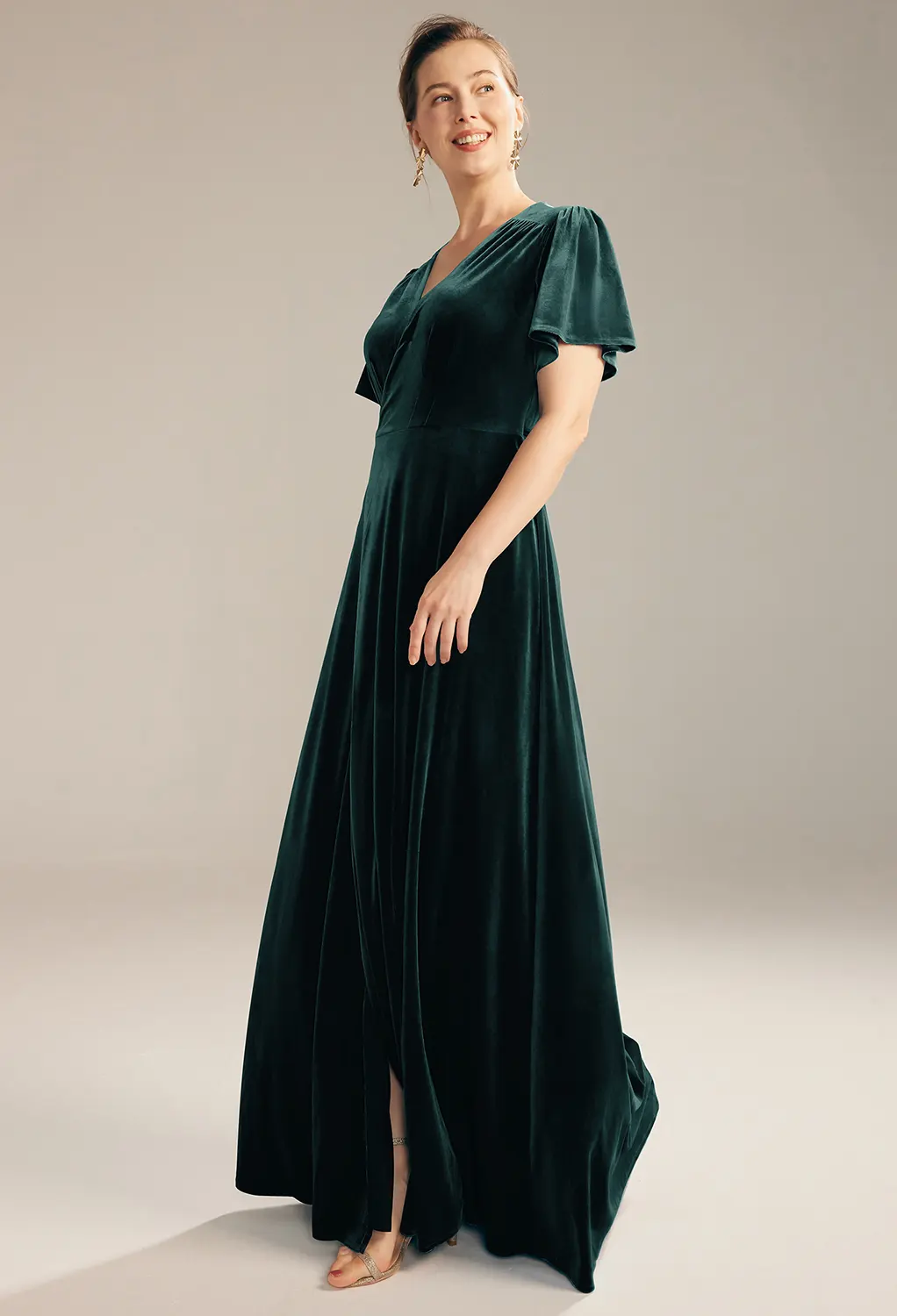 AW Conch Hunter Green  Mother of the Bride Dresses
