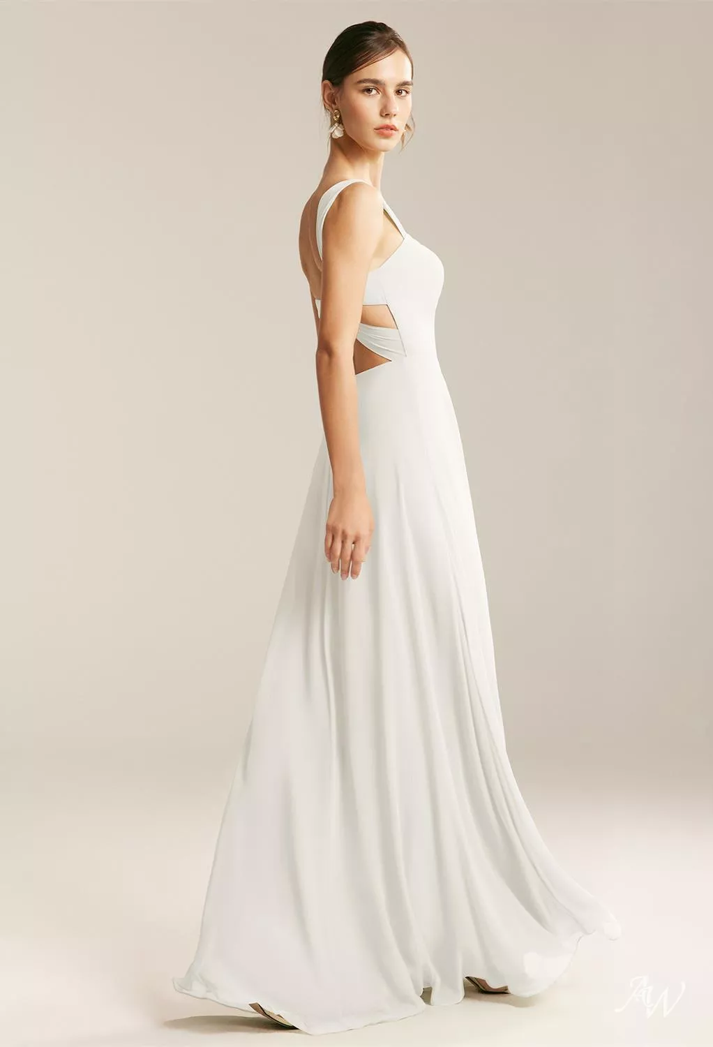 rachel's bridesmaid dress Dusty Sage Chiffon Bridesmaid Dress main image 1