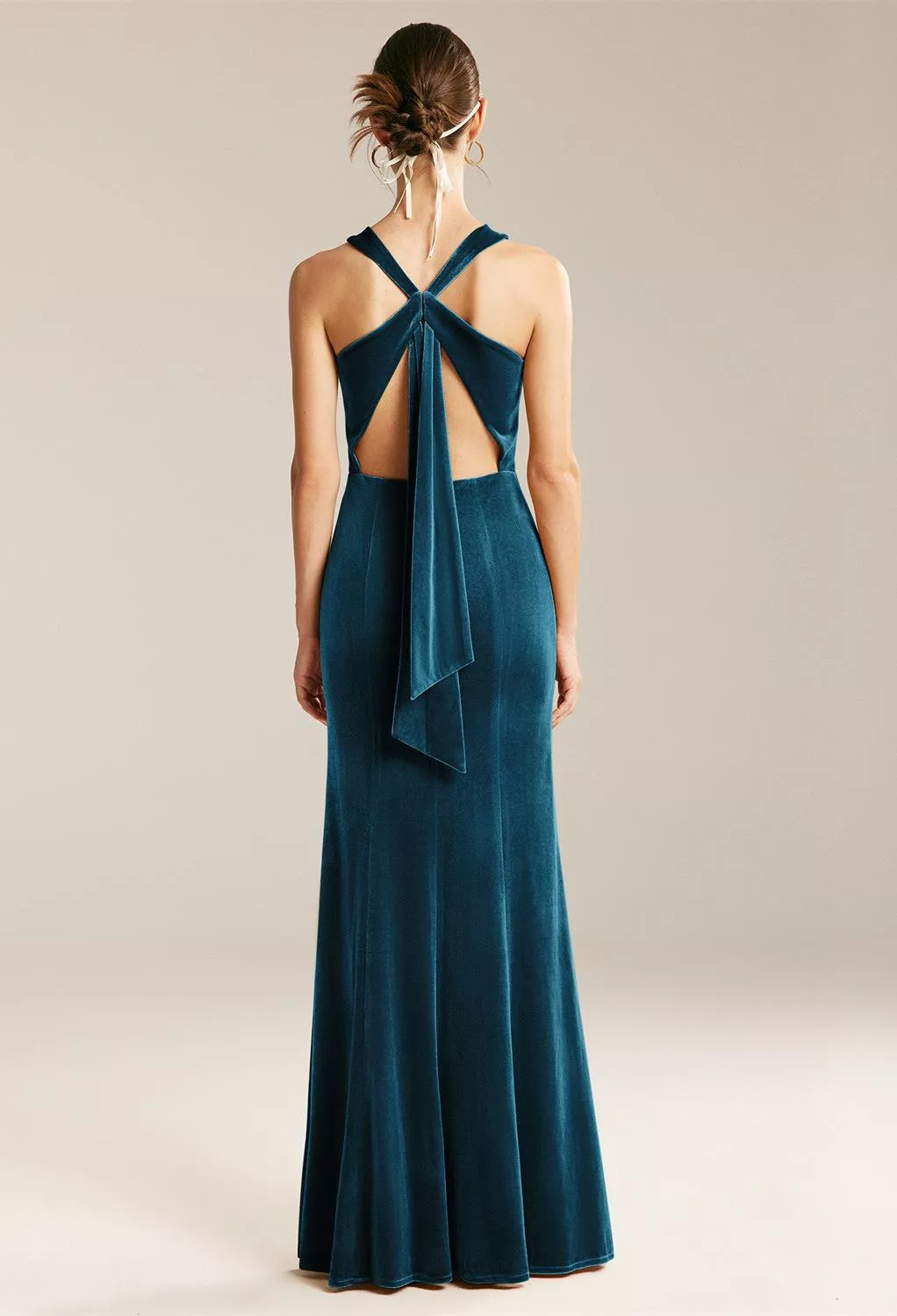 midnight bridesmaid dress Bella Maxi Dress, in Midnight Navy Luxe Satin, Size: XL | Show Me Your Mumu