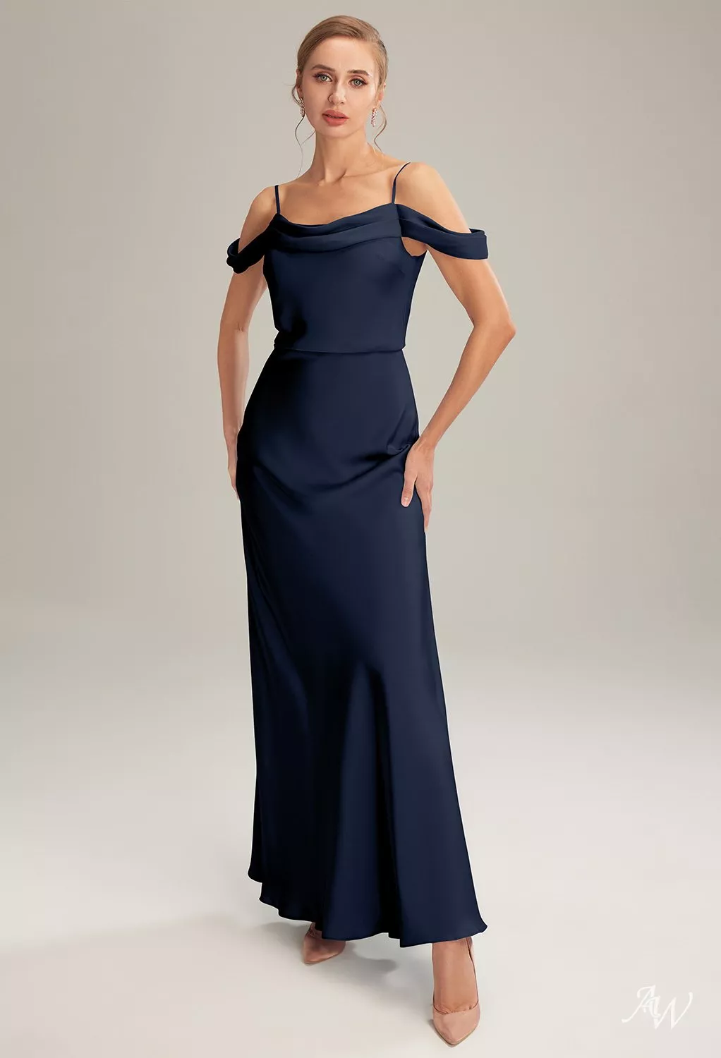 floral junior bridesmaid dresses Ever-Pretty Round Neck Tulle Midi Cocktail Dress with Satin Waist and Sheer Sleeves