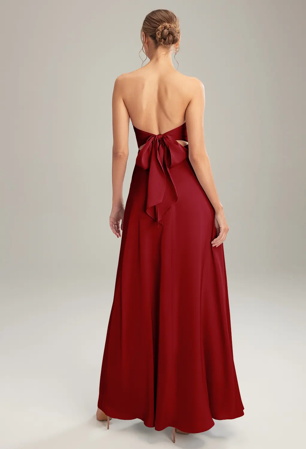 Deep Claret Black Tie Wedding Guest Dresses Page 2 | AW.Bridal