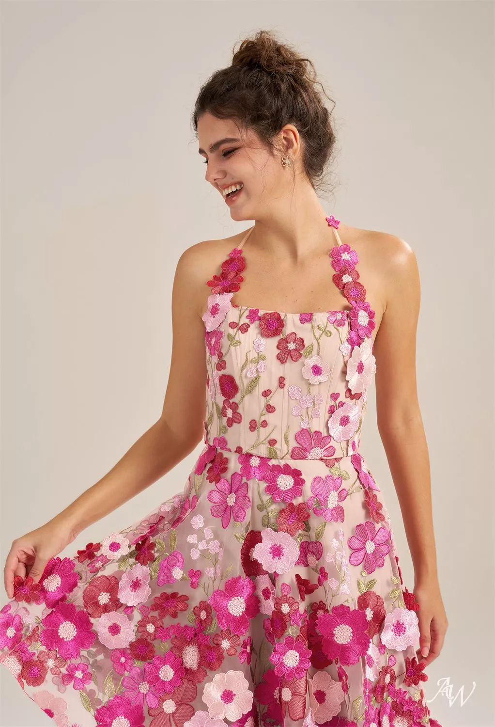 AW Coralia Fuchsia Red Wedding Guest Dresses | AW.Bridal
