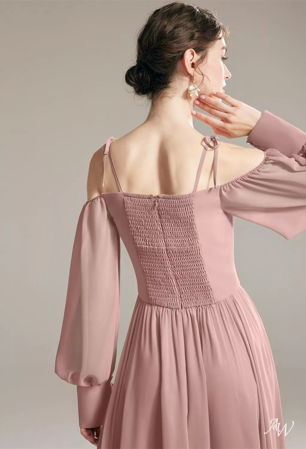 AW Nydia Dusty Rose Bridesmaid Dresses | AW.Bridal