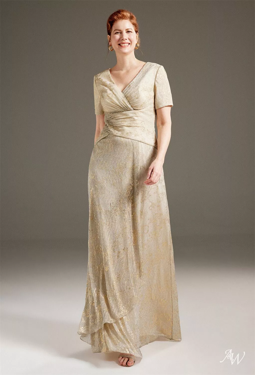 sachin and babi light blue dress Custom Made V Neck Long Sleeves Champagne Wedding Dresses, Champagne W –  jbydress