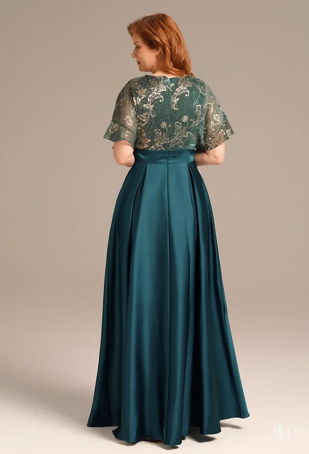 peacock inspired bridesmaid dresses Peacock Blue Mermaid V-Neck Long Bridesmaid Dress main image 0