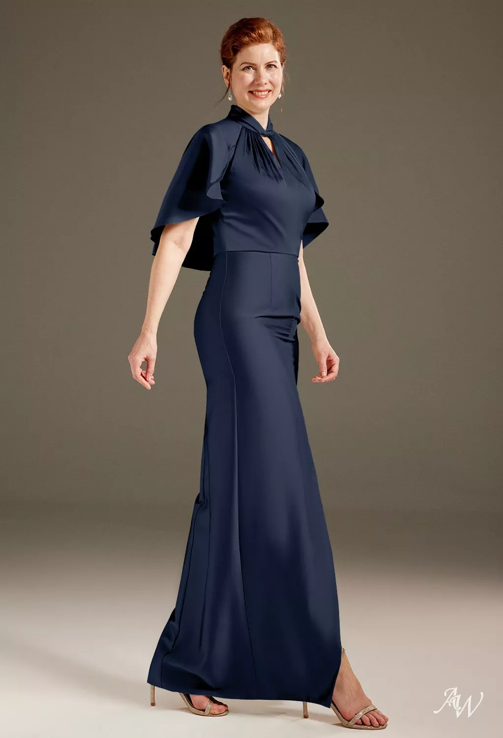 mother of the bride halter dress M1069 main image 0