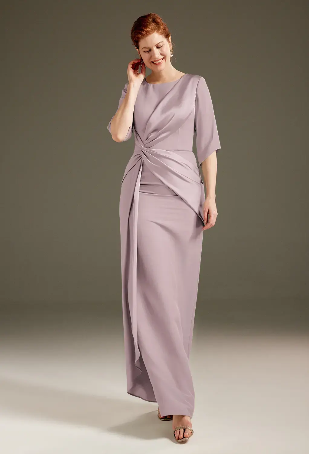 sachin and babi light blue dress Dusty Rose Mother of the Bride/Groom Dresses