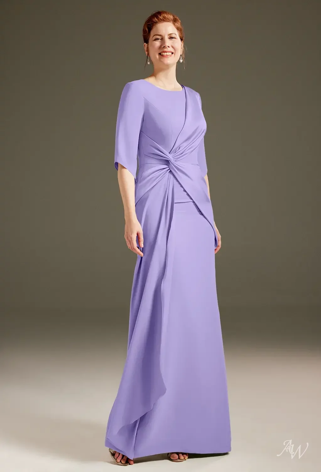 lilac satin dressing gown 2106 Soft Satin Dressing Gown Lilac S