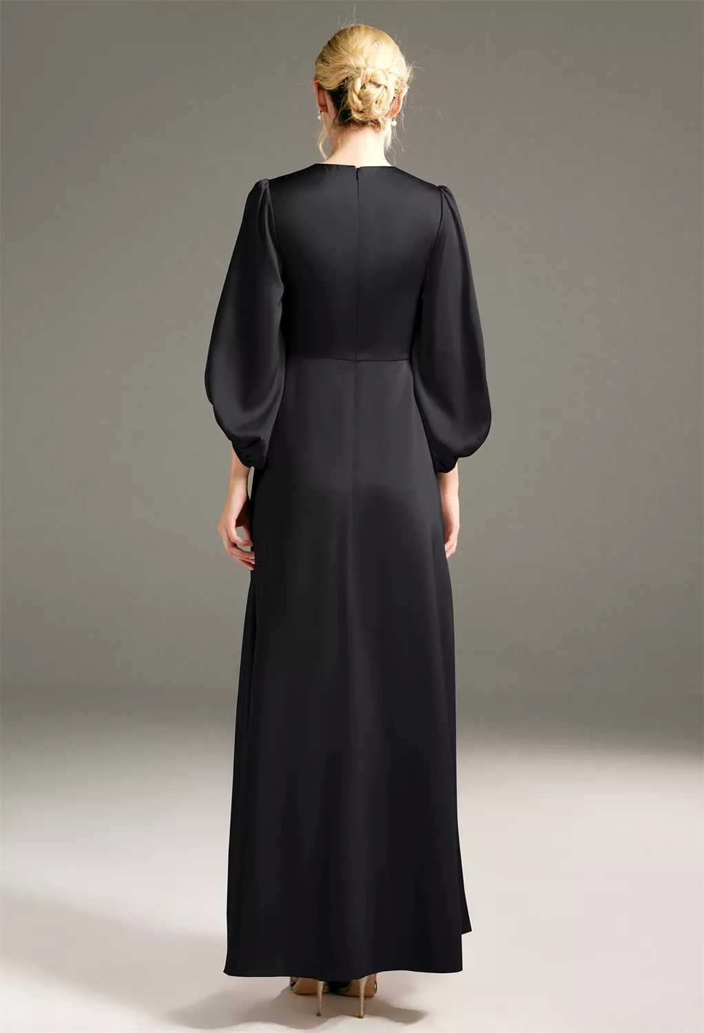 black bridesmaid dresses pregnant Black Metallic, Black Satin Maternity Bridesmaid Dresses