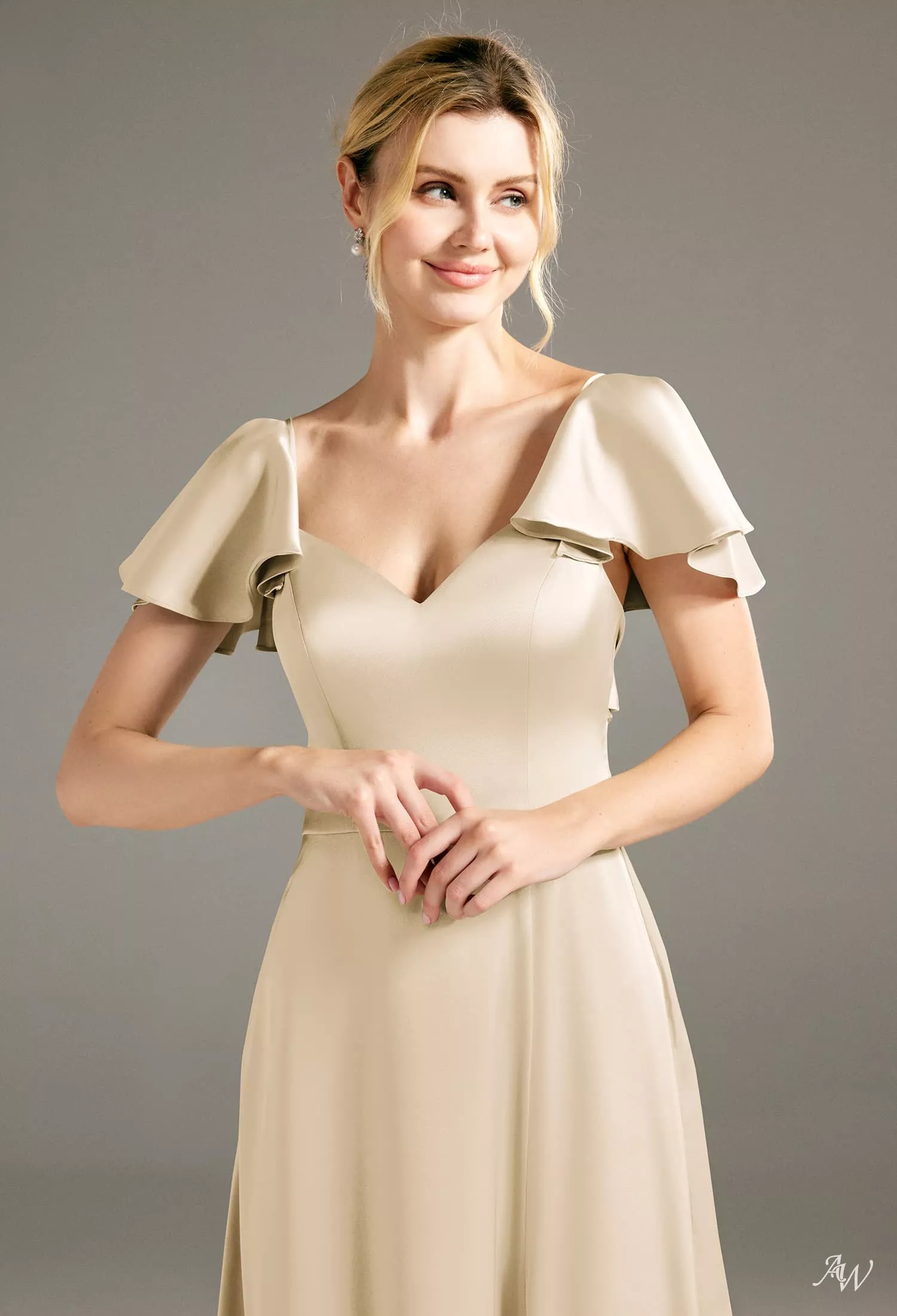 j crew champagne bridesmaid dress Gold and Champagne-Colored Bridesmaid Dresses
