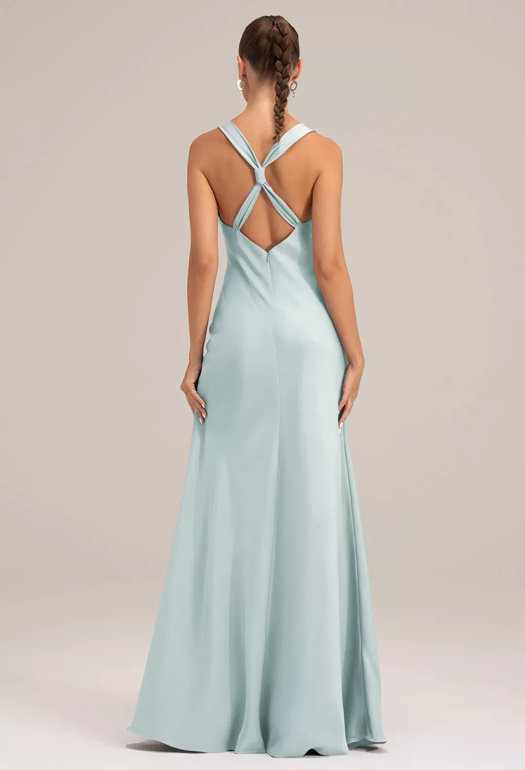 morning mist formal dress MGNY Madeline Gardner New York 73115 Long Metallic Floral Print Formal Dress main image 1