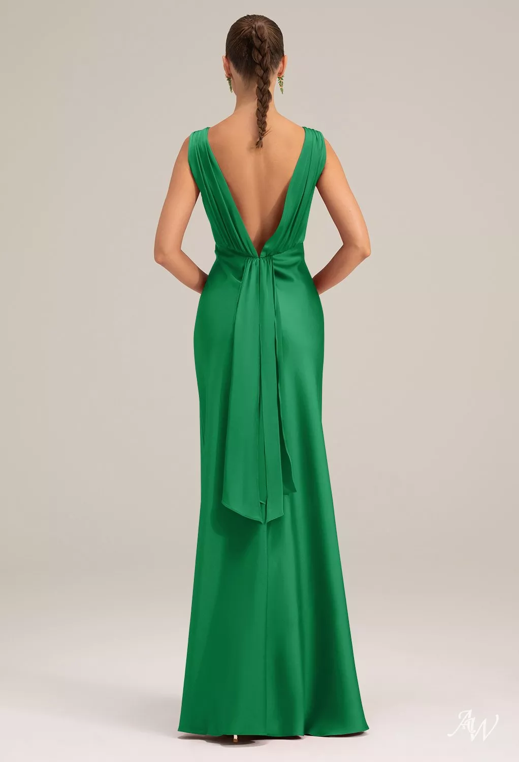 green dress keira Retrofete Keira Gown