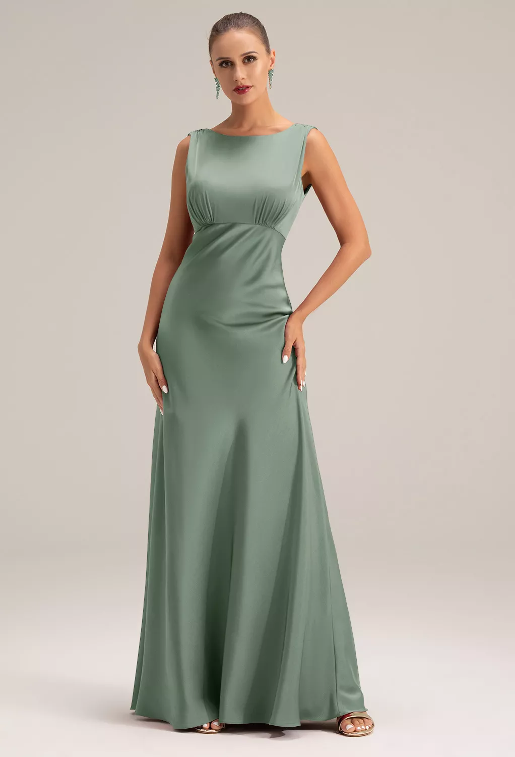 Oil Green Dresses | AW.Bridal