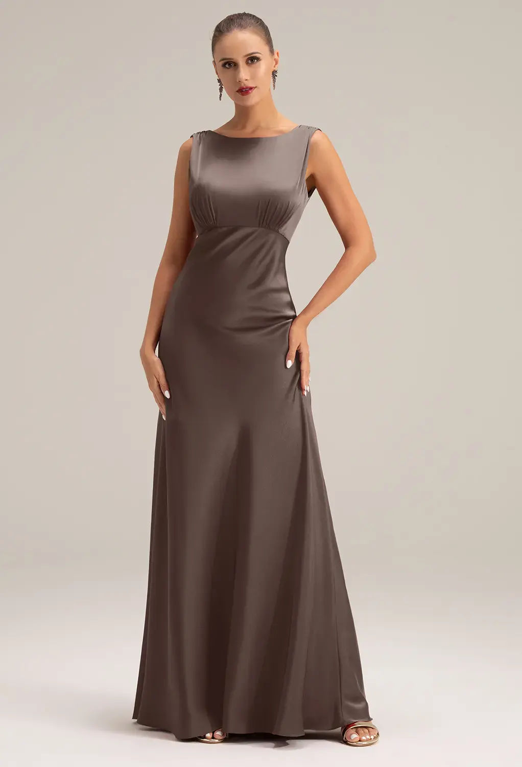 Seal Brown Formal Dresses | AW.Bridal