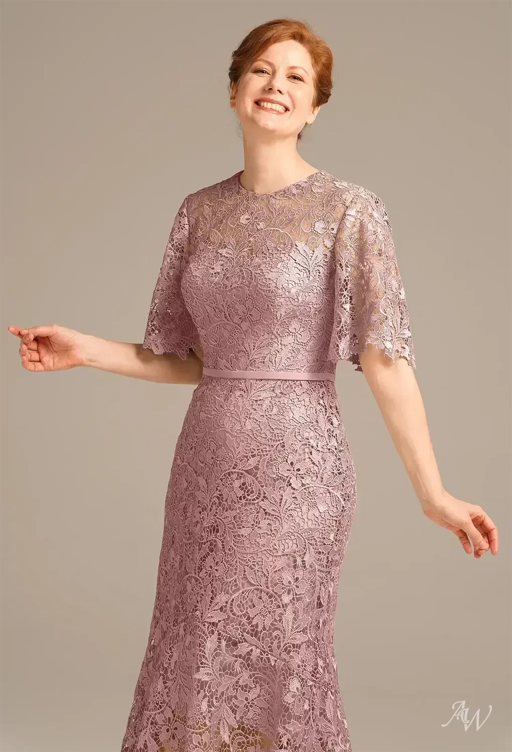 AW Melisande Dusty Rose Mother of the Bride Dresses | AW.Bridal