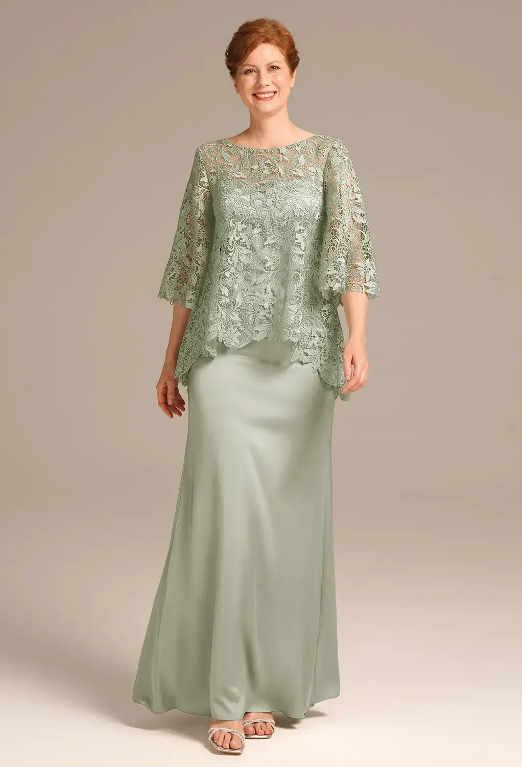 AW Milkwort Sage Green  Mother of the Bride Dresses