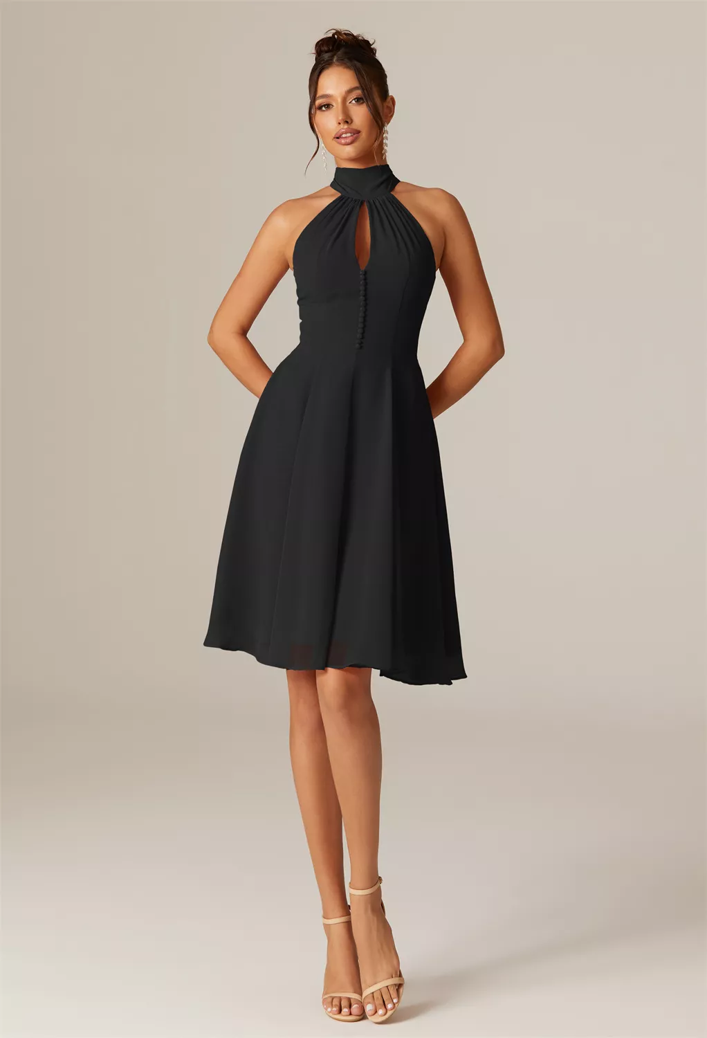 Black Beach Wedding Guest Dresses | AW.Bridal