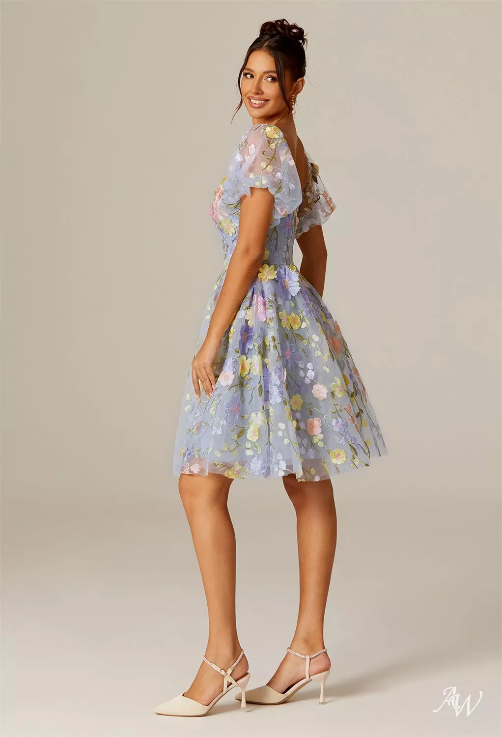 white christmas dresses Juliet 860 A Line Short Cocktail Floral Dress main image 0