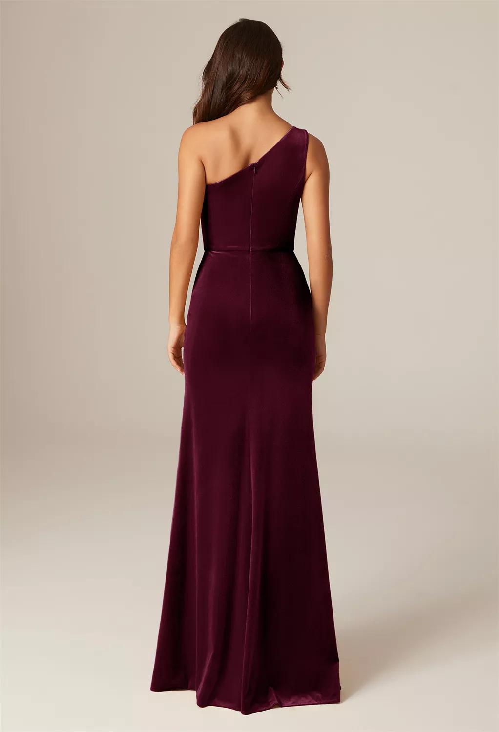 princess polly baby blue dress Burgundy Velvet Bridesmaid Dresses main image 0